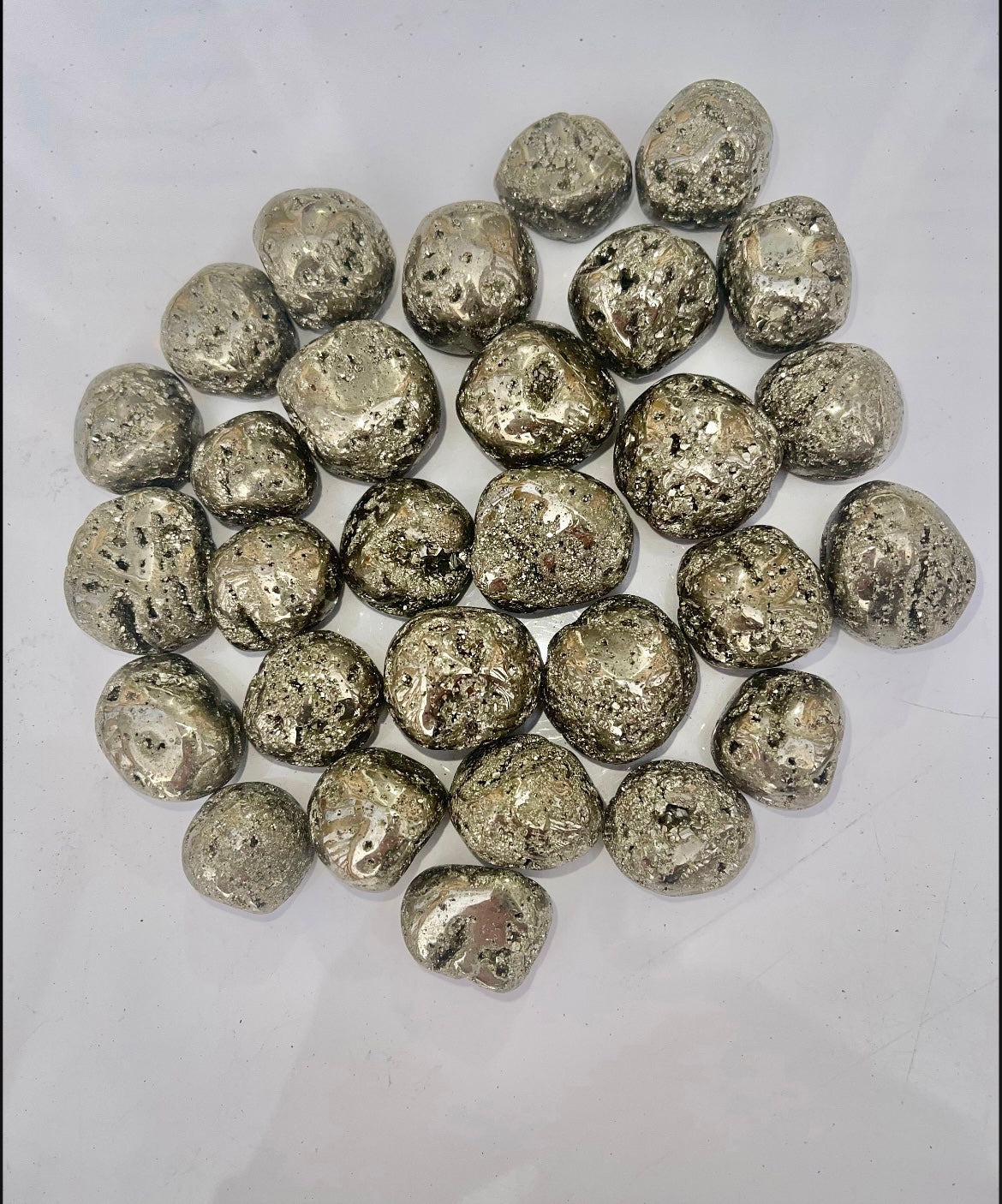 Druzy Pyrite Tumbles