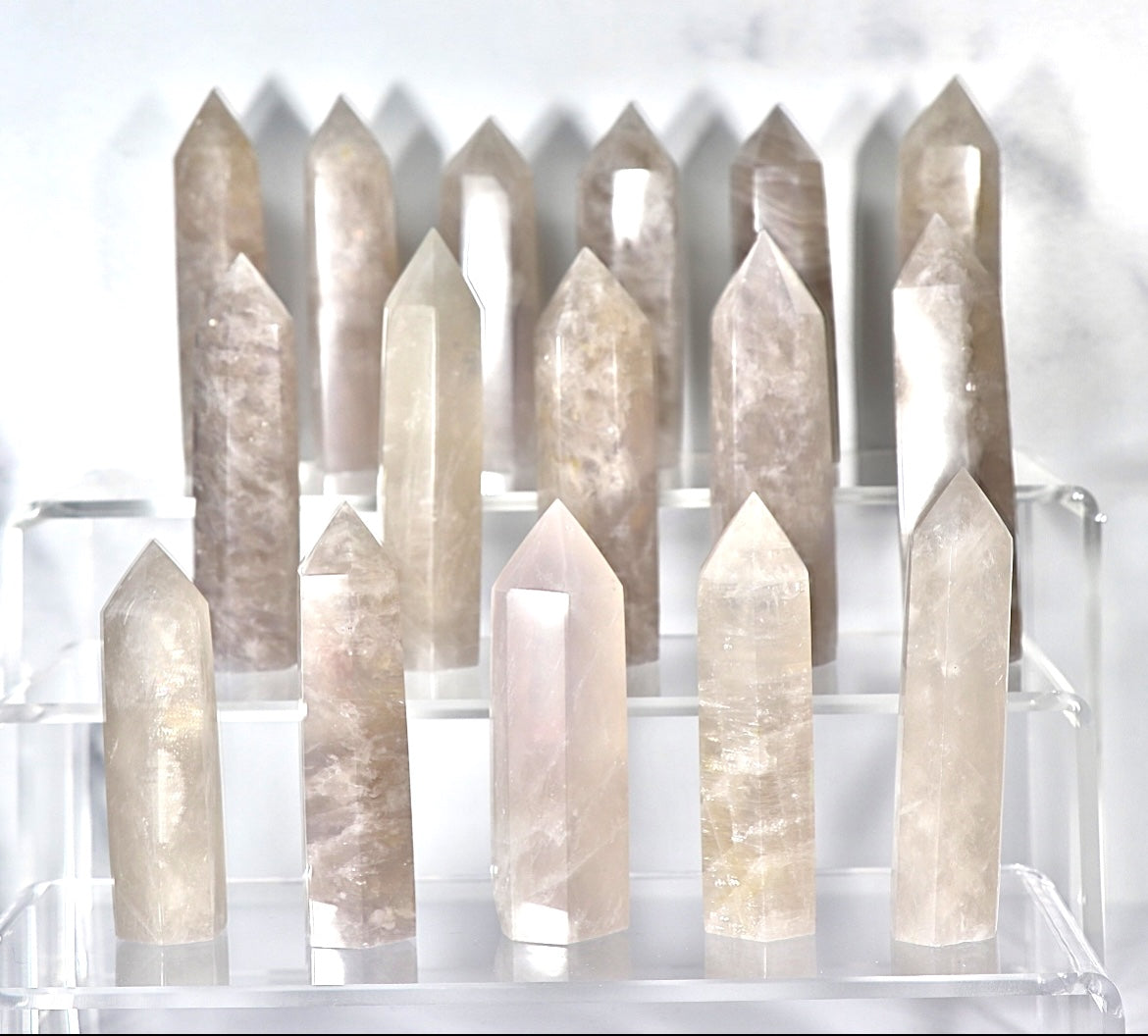Blue Rose Quartz Point
