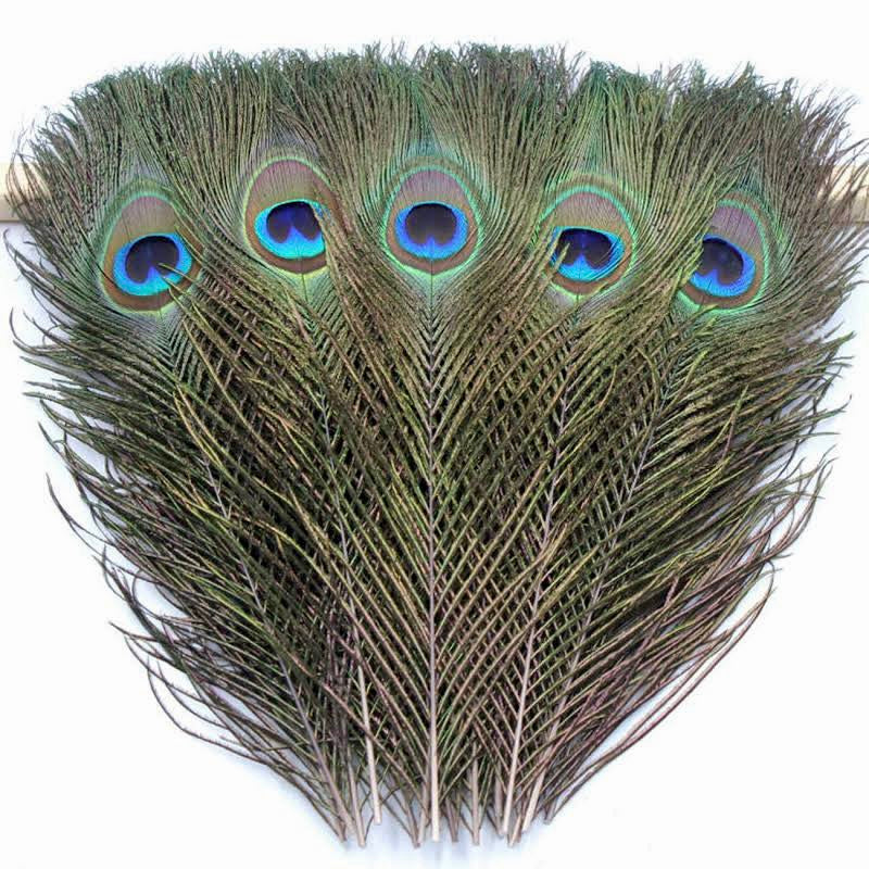 Peacock Feather - Smoke Cleansing Feather - Energy Clearing Feather - size 9-12"-Ritual Feather
