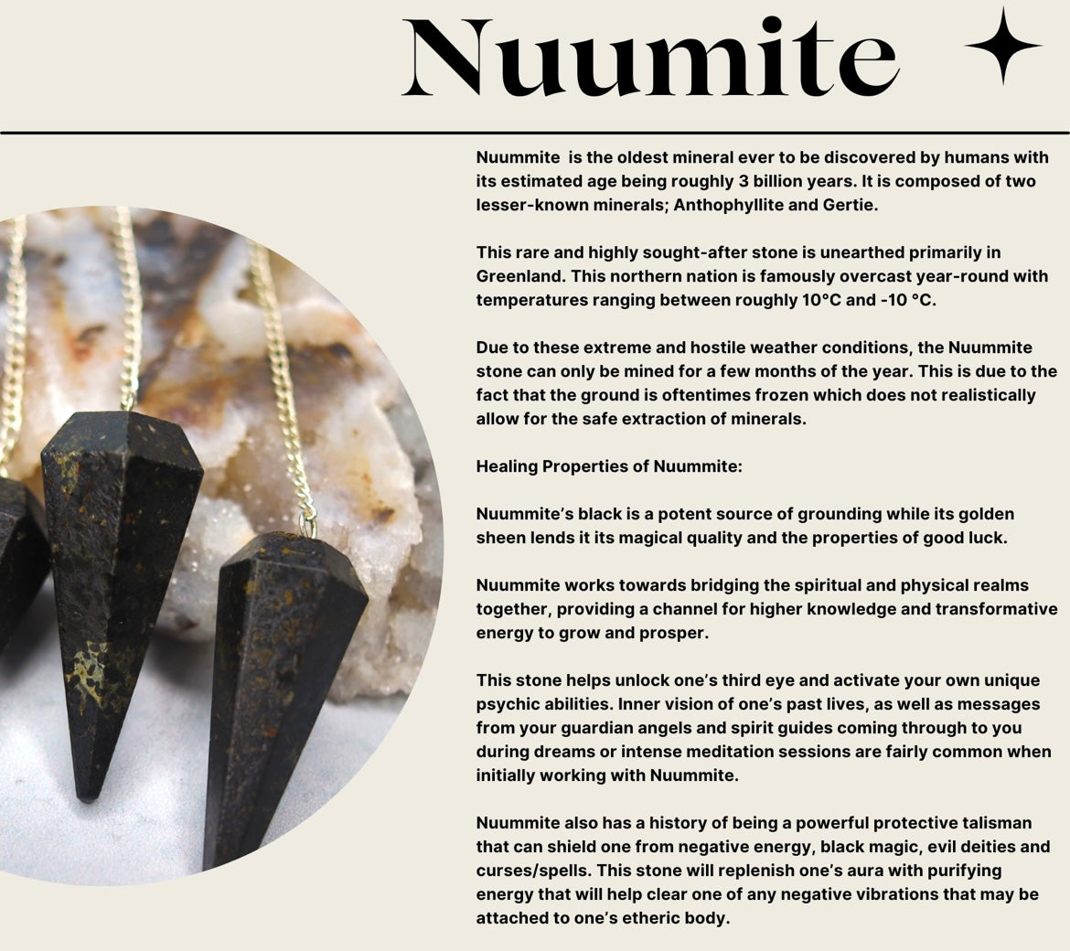 Nuummite Pendulum