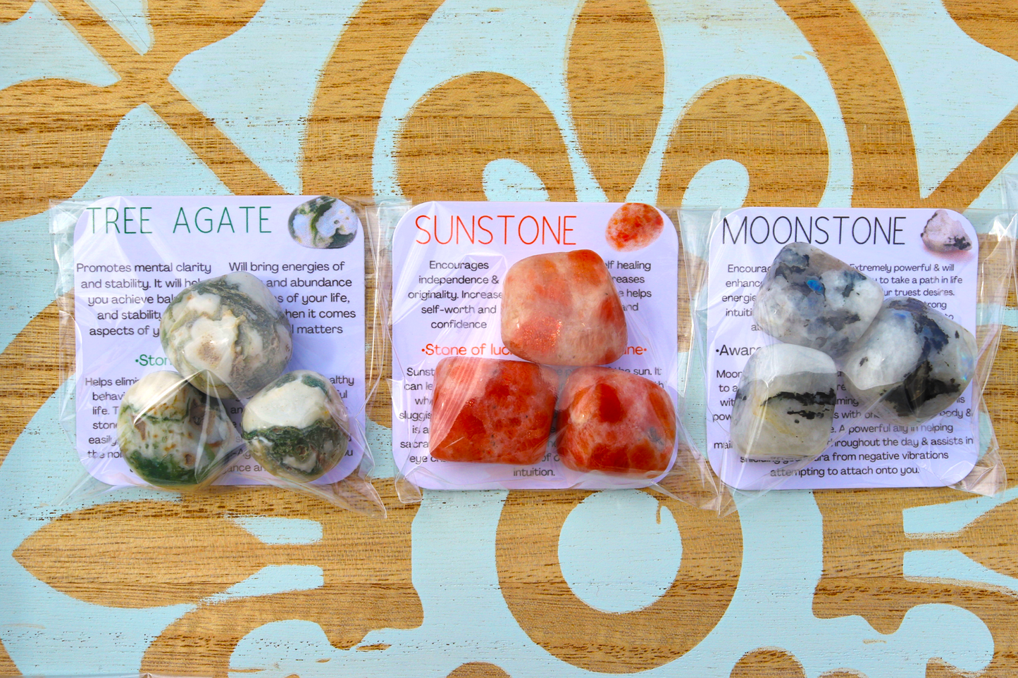Tumbled Crystals w/ information card