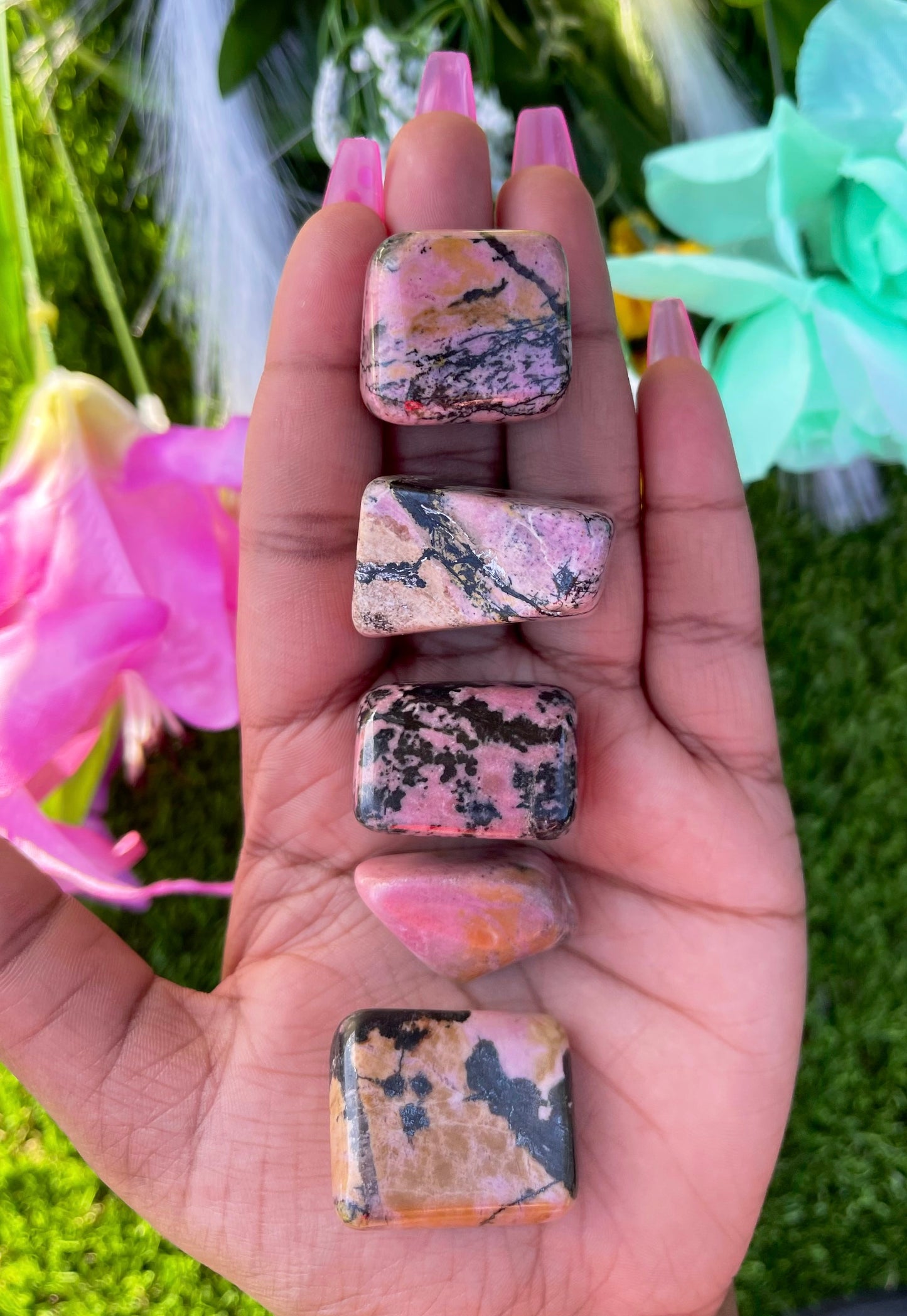 Rhodonite Tumbled Stone