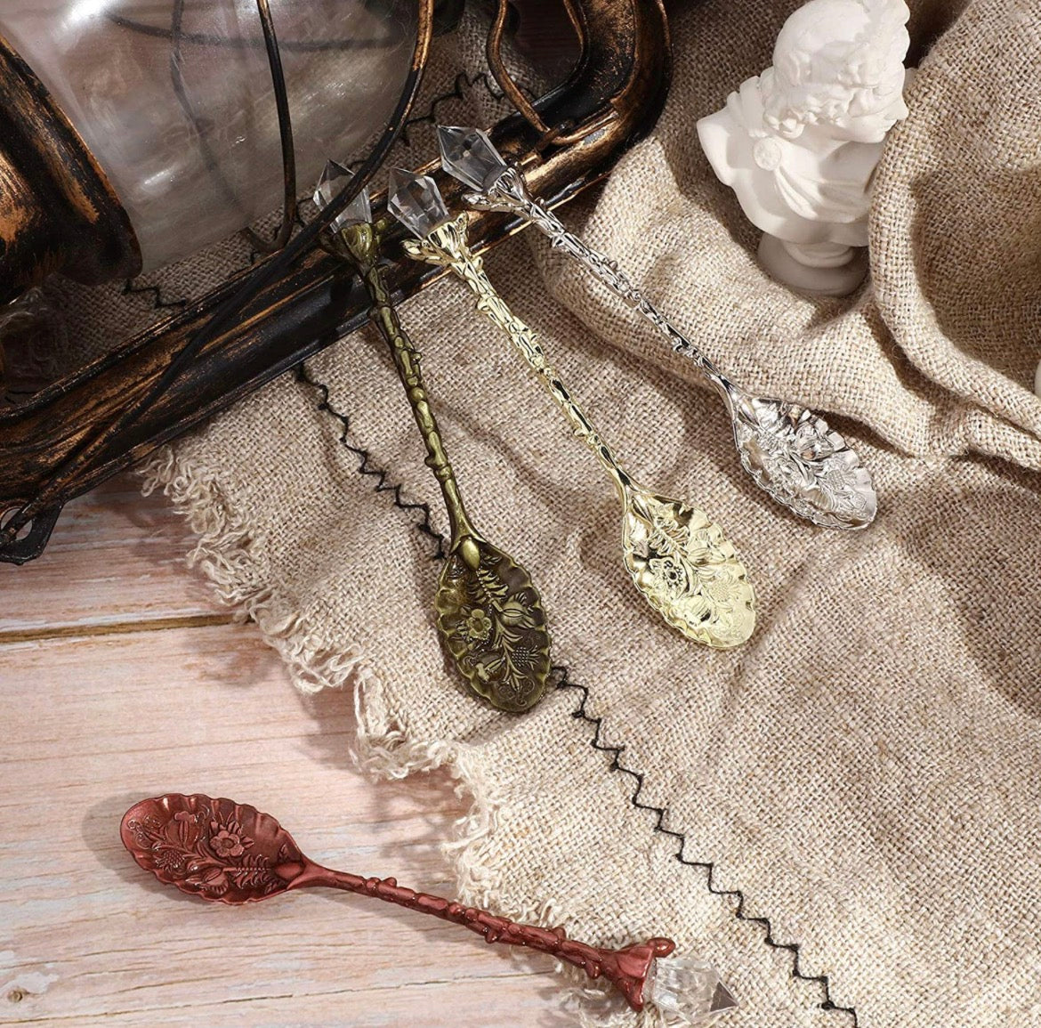Vintage Crystal Spoons
