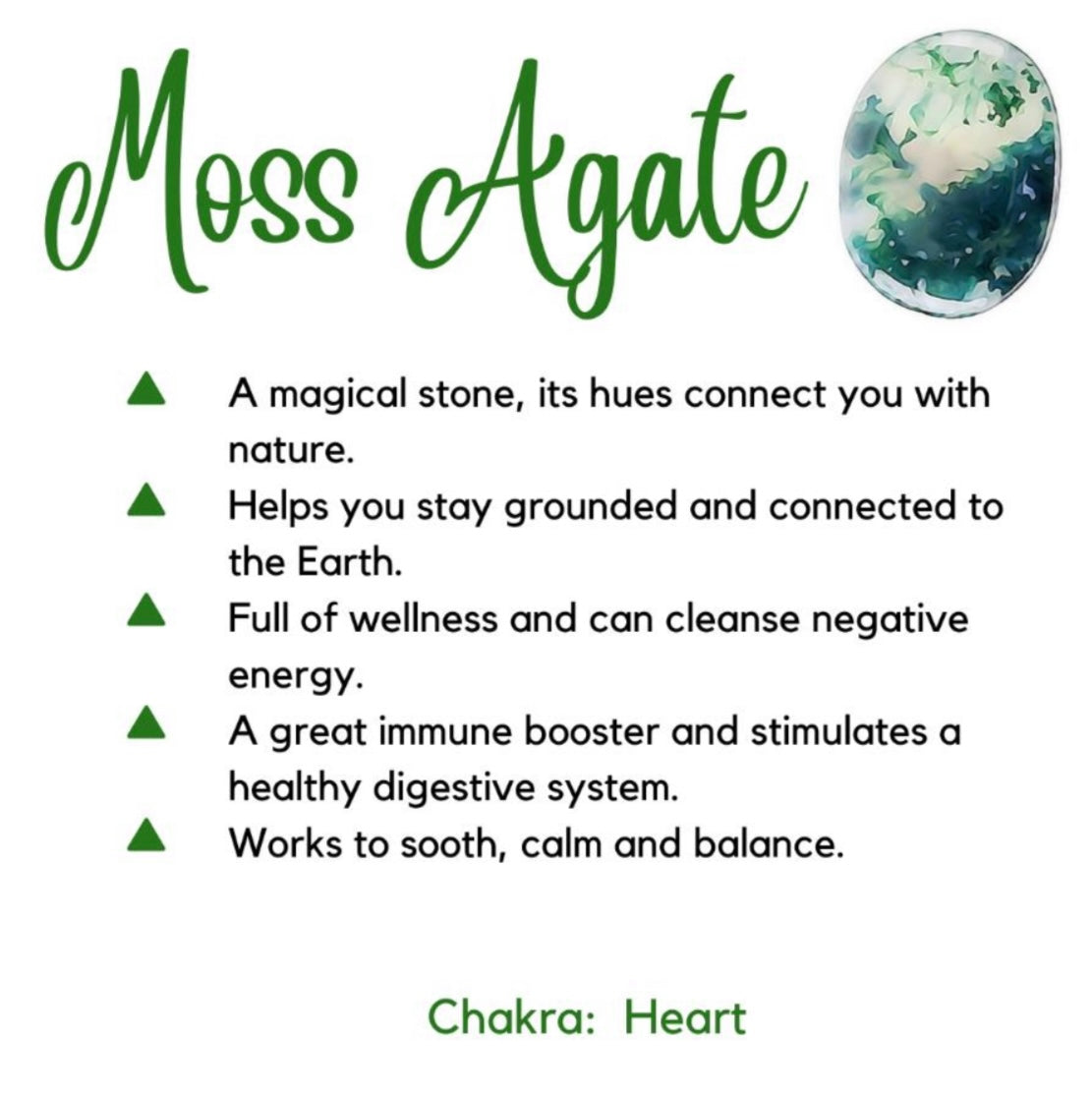 Moss Agate Raw Stone