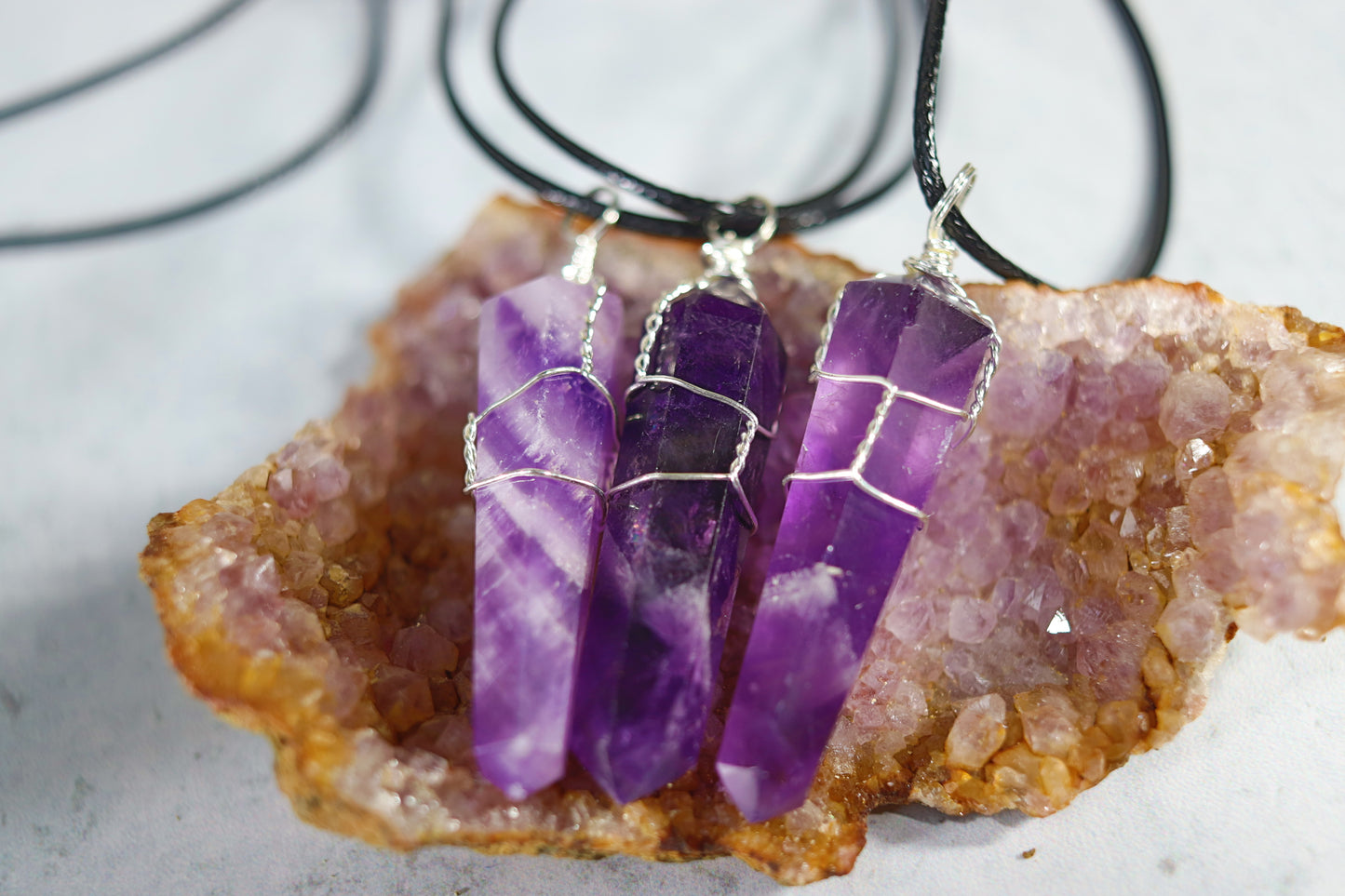 Amethyst Pendant Necklace