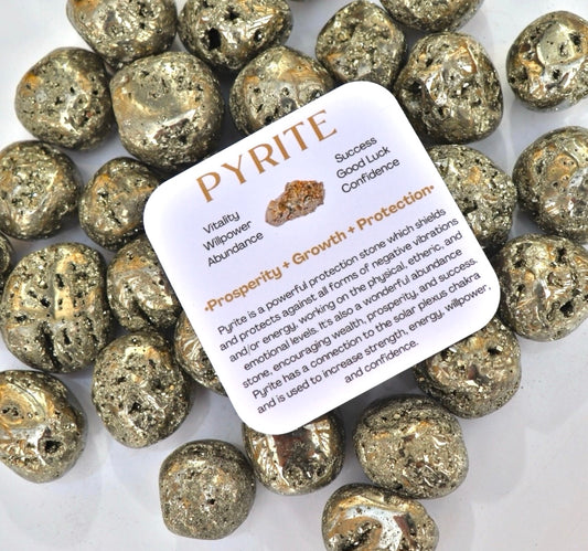 Druzy Pyrite Tumbles