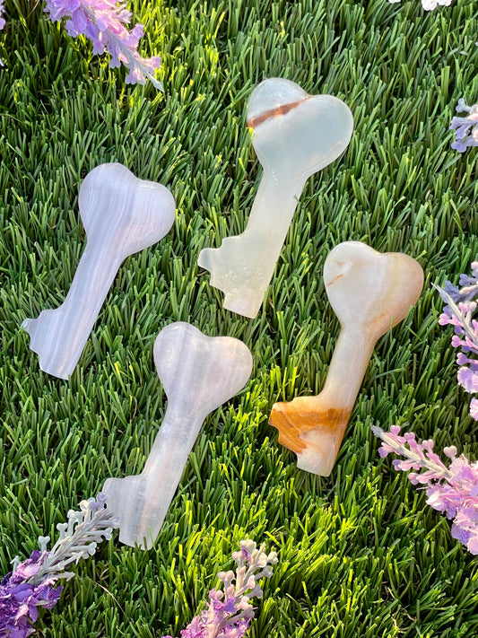 Heart Key Crystal