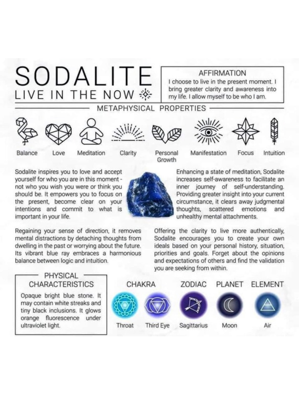 Sodalite Tumbled Stone