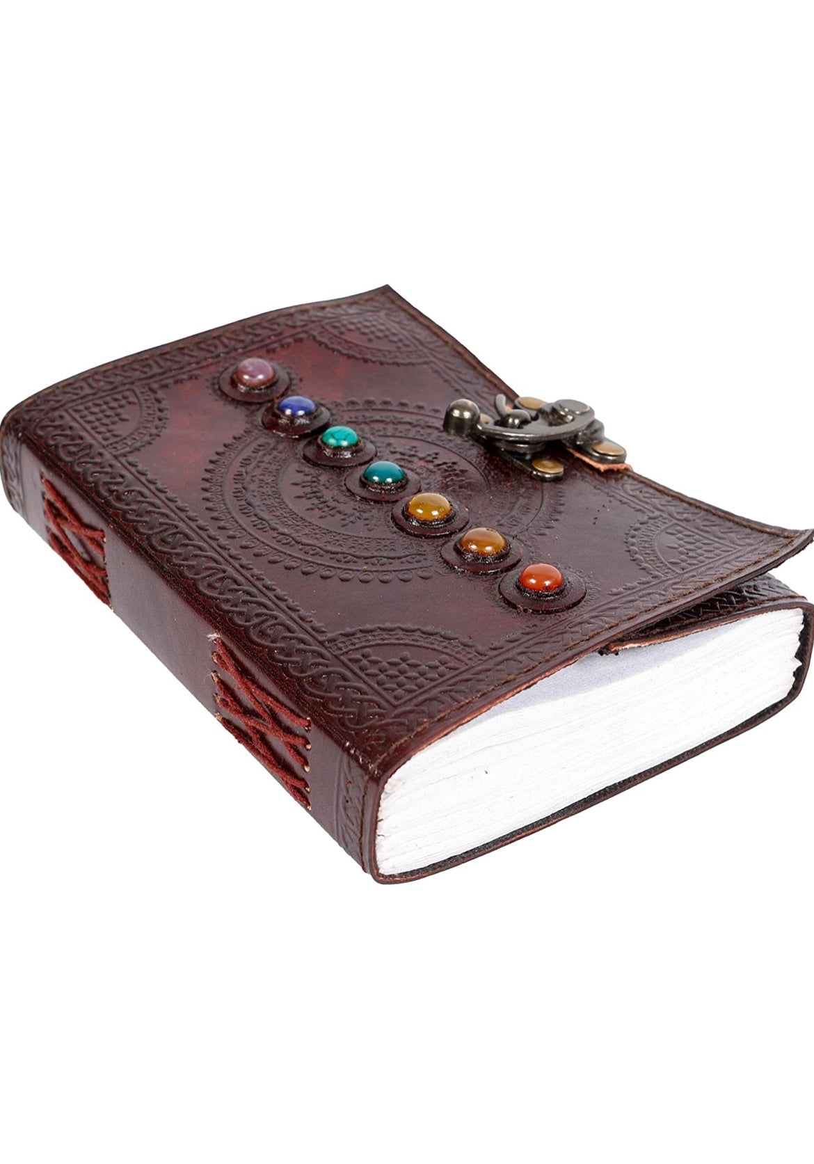 7 Chakra Leather Journal