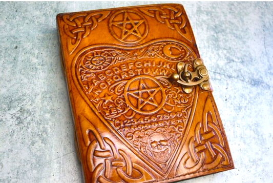 Ouija Style Leather Journal