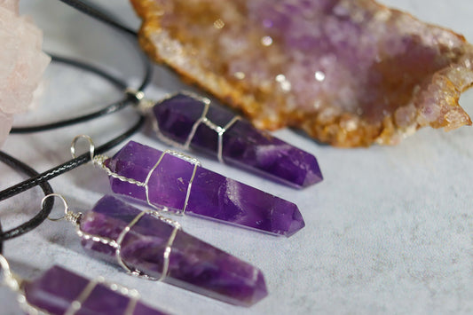 Amethyst Pendant Necklace