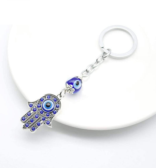 Hamsa Hand Evil Eye Keychain