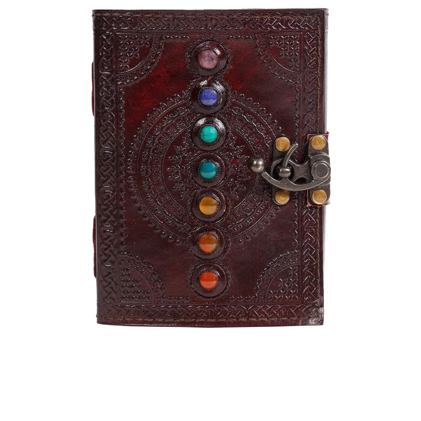 7 Chakra Leather Journal