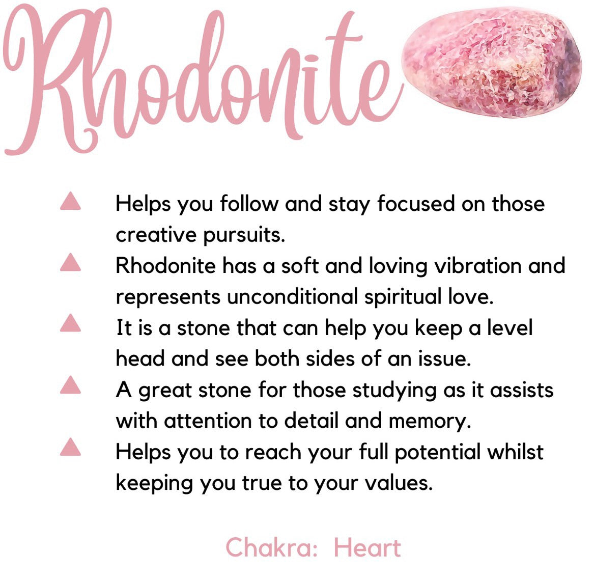 Rhodonite Tumbled Stone