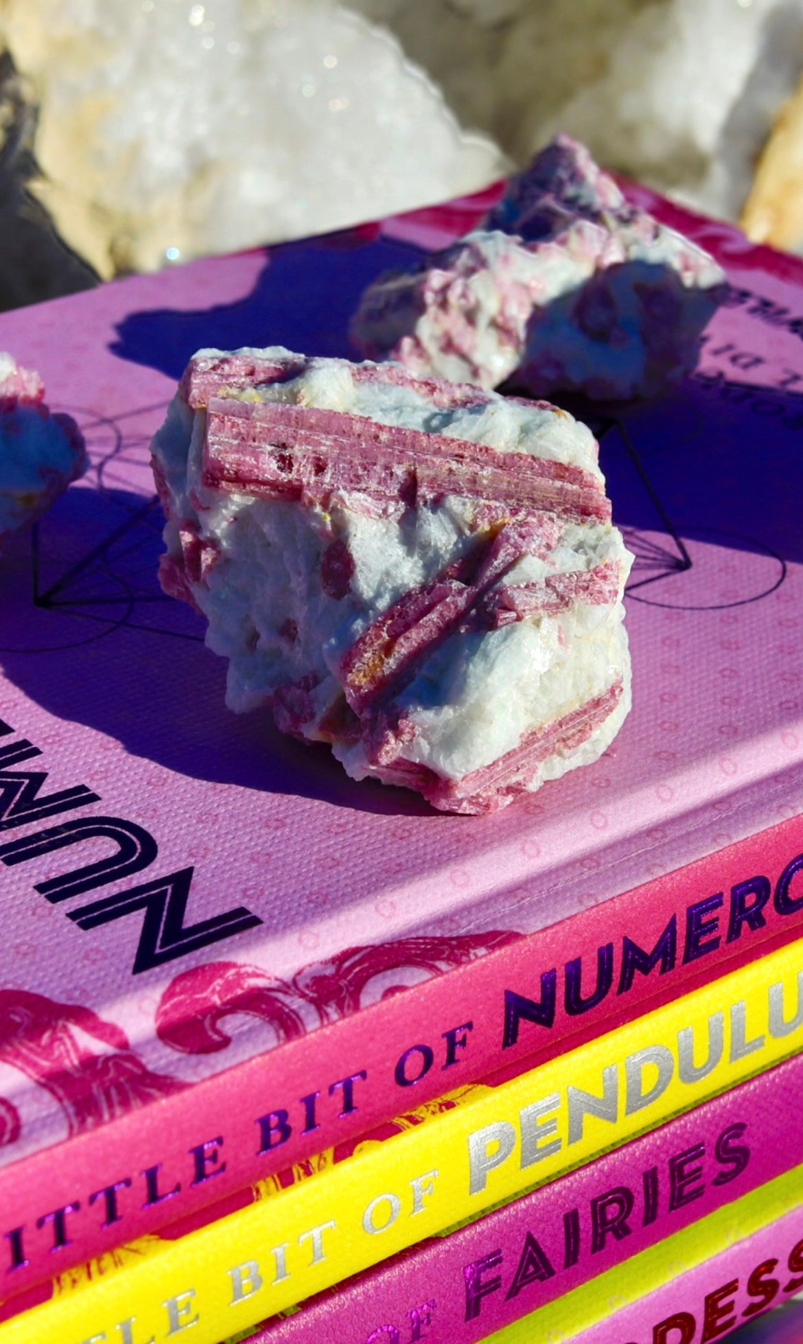 Pink Tourmaline in Quartz