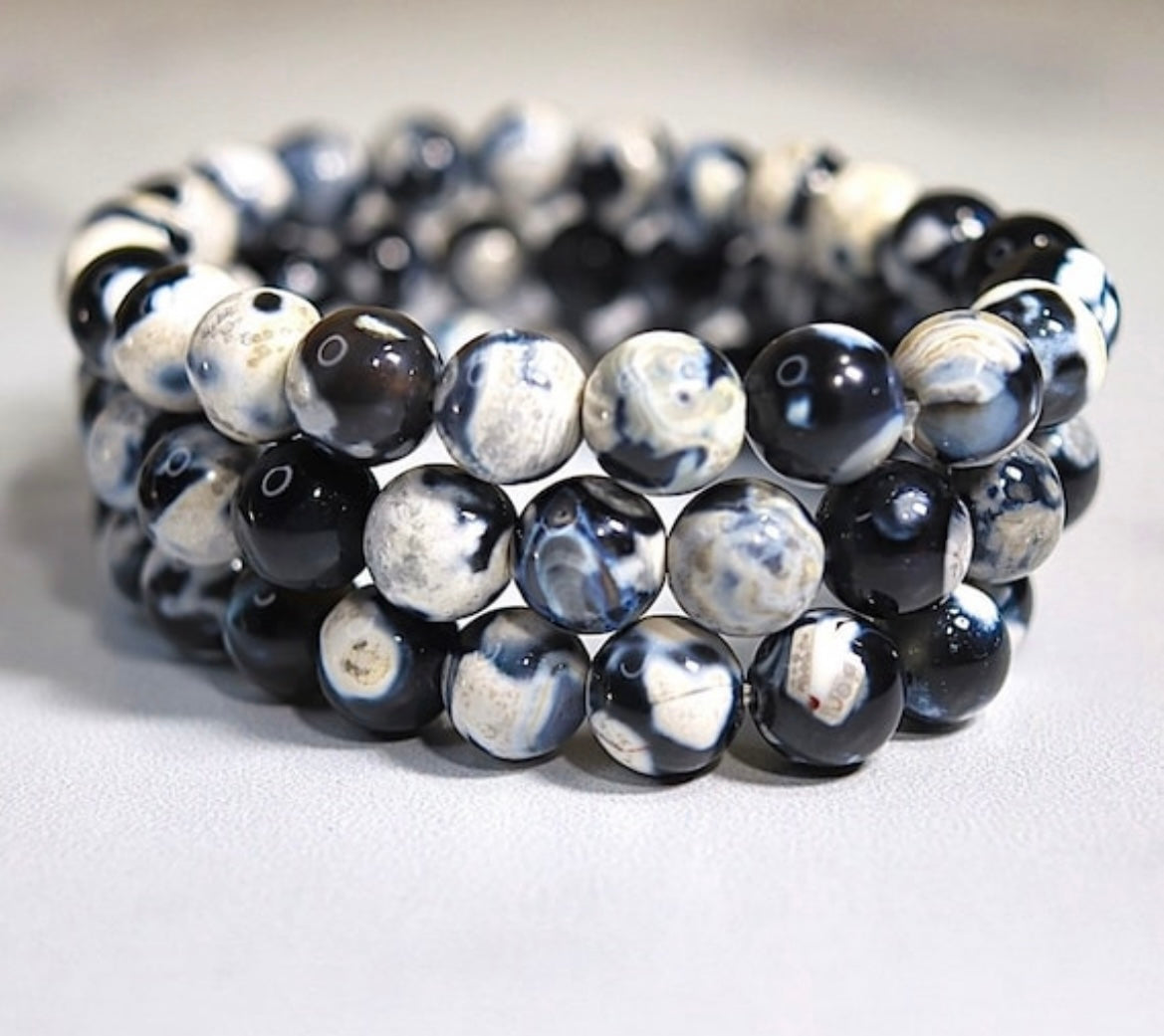 Orca Agate Bracelet