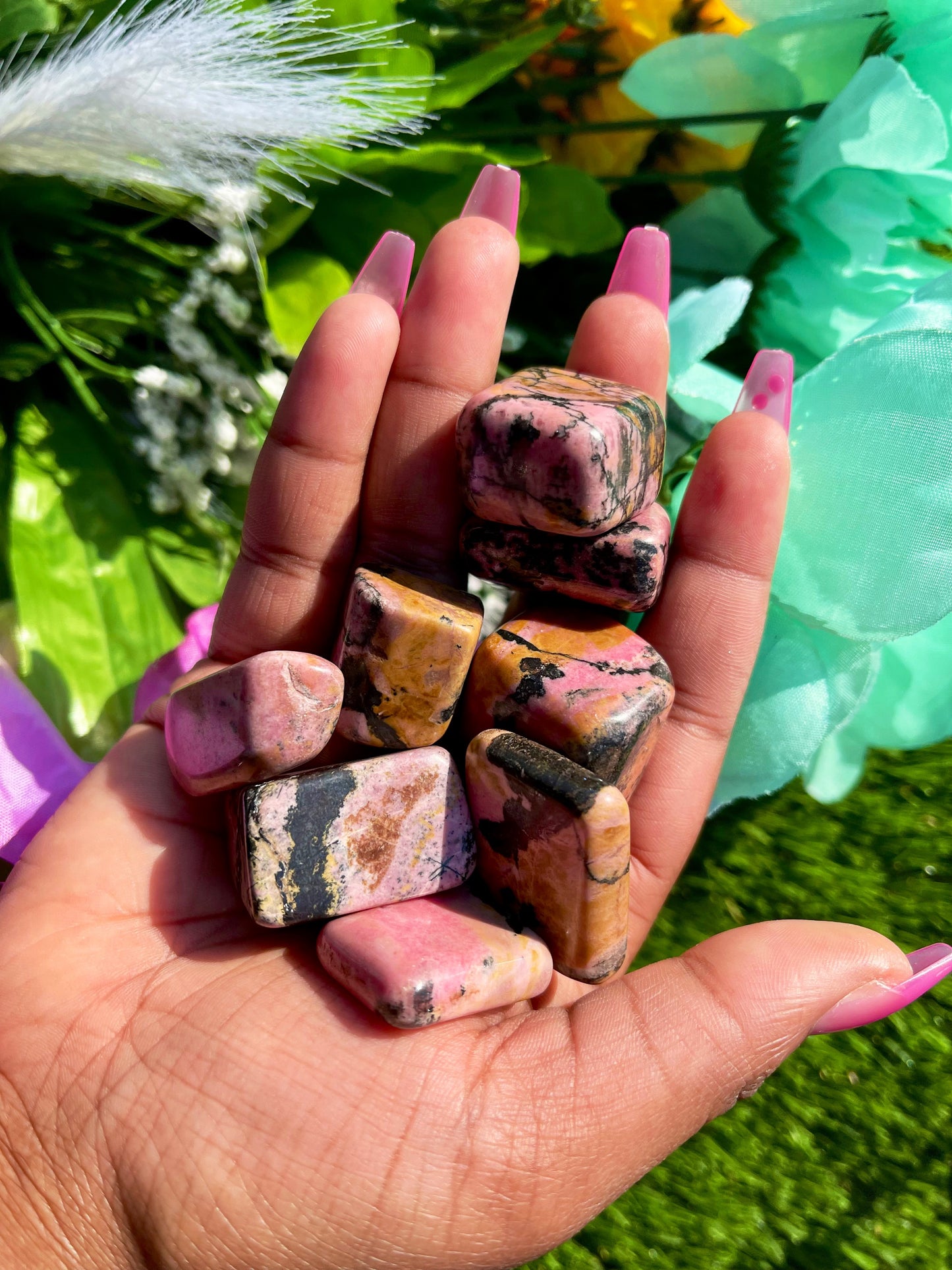 Rhodonite Tumbled Stone