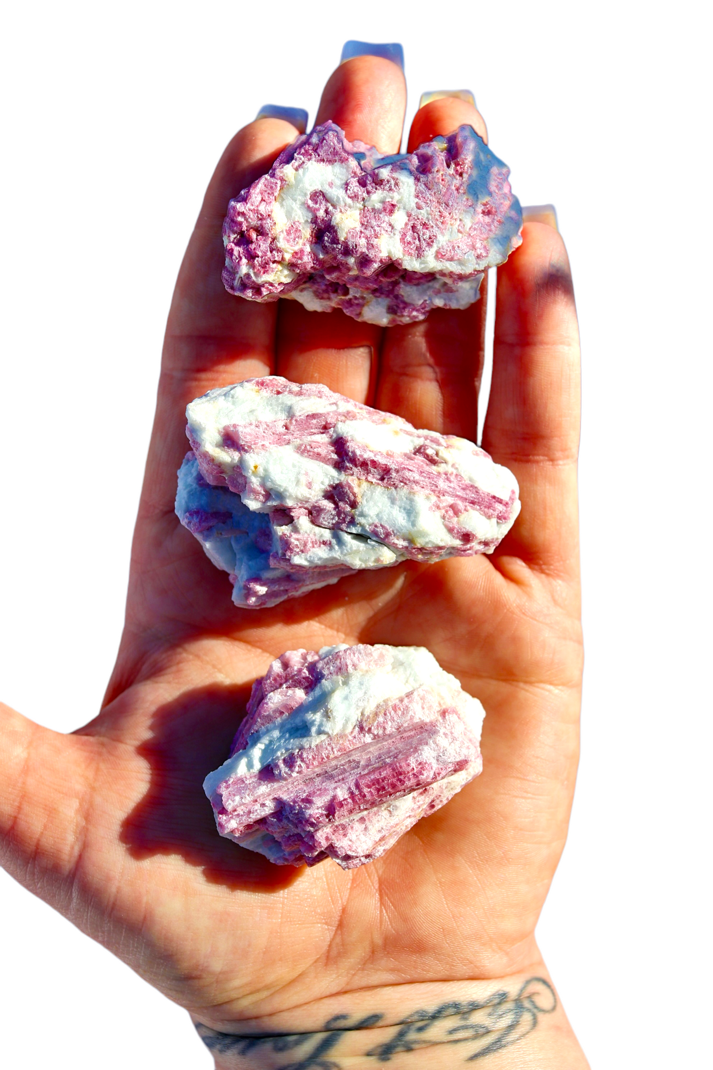 Pink Tourmaline in Quartz