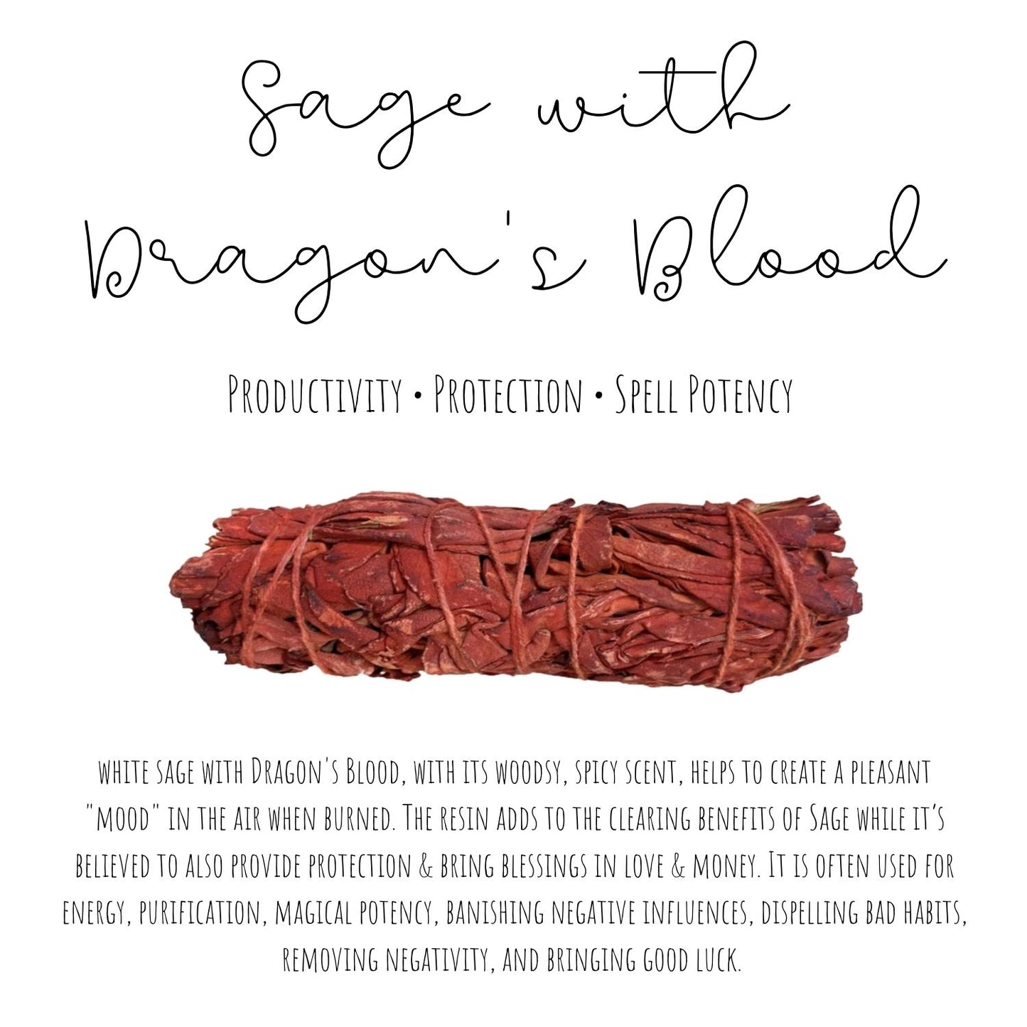 Dragons Blood Sage Smudge Stick