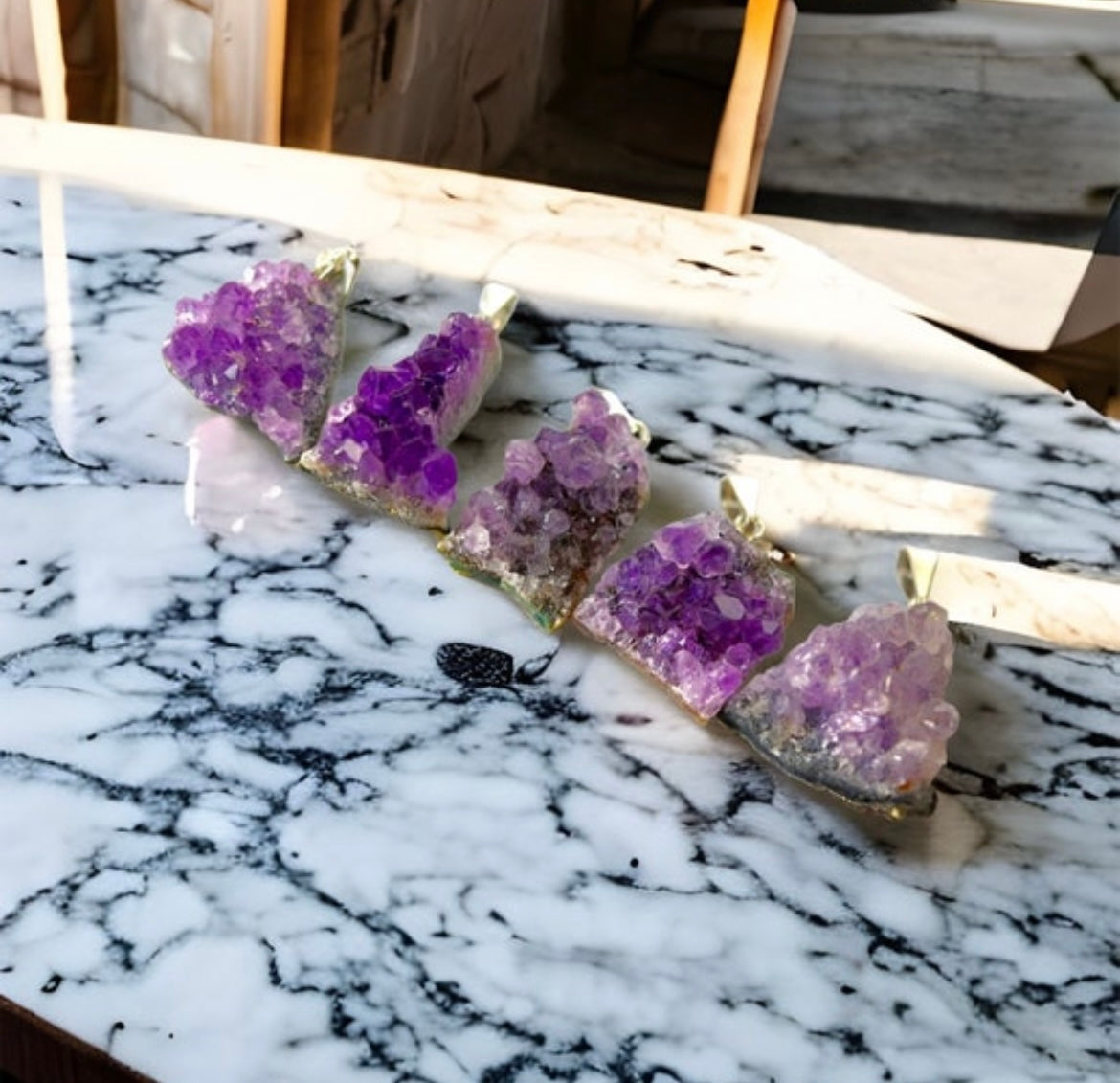 Amethyst Cluster Necklace