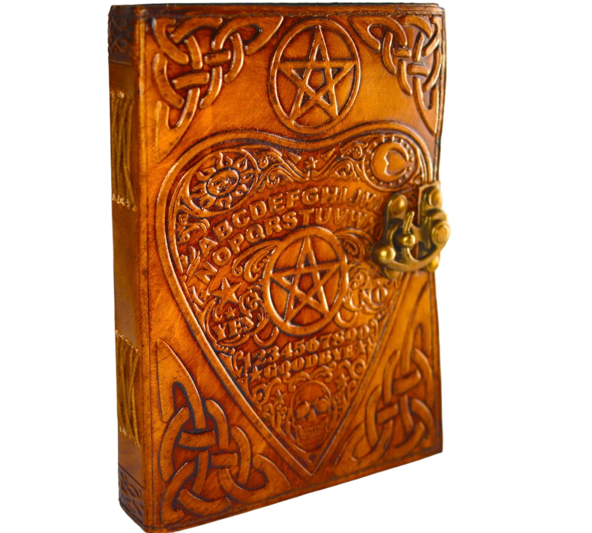 Ouija Style Leather Journal
