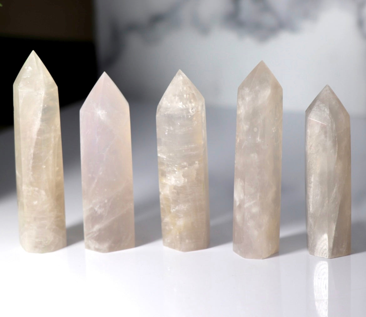 Blue Rose Quartz Point