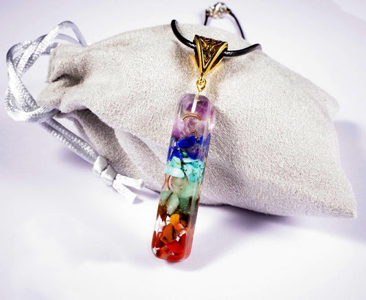 7 Chakras Orgonite Crystal Necklace